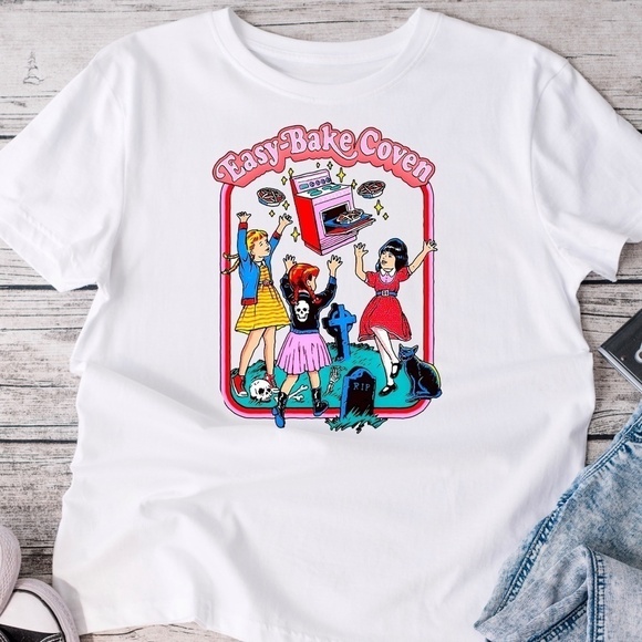 Handmade Tops - Easy Bake Coven Graphic Tee Shirt Handmade NWT